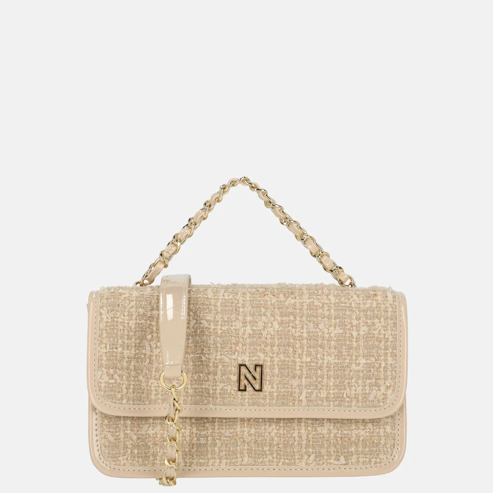 Nikkie Tweed schoudertas hazelnut